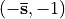 (-\mathbf{\bar{s}},-1)